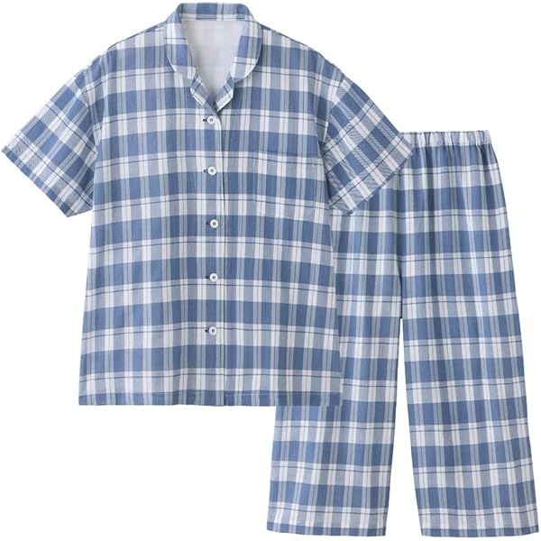 M サイズ　新品　エトロ　半袖　パジャマ　七分丈パンツ　ペイズリー　ブルー M サイズ 新品 エトロ 半袖 パジャマ 七分丈パンツ ペイズリー